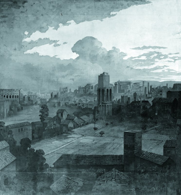 1910 - Grande veduta di Roma