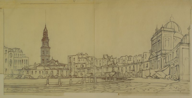 1934 ca.-Piazza Mercato (studio)